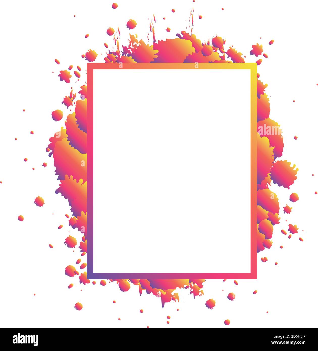 modern frame pink and splash vector design Stock Vector Image & Art - Alamy