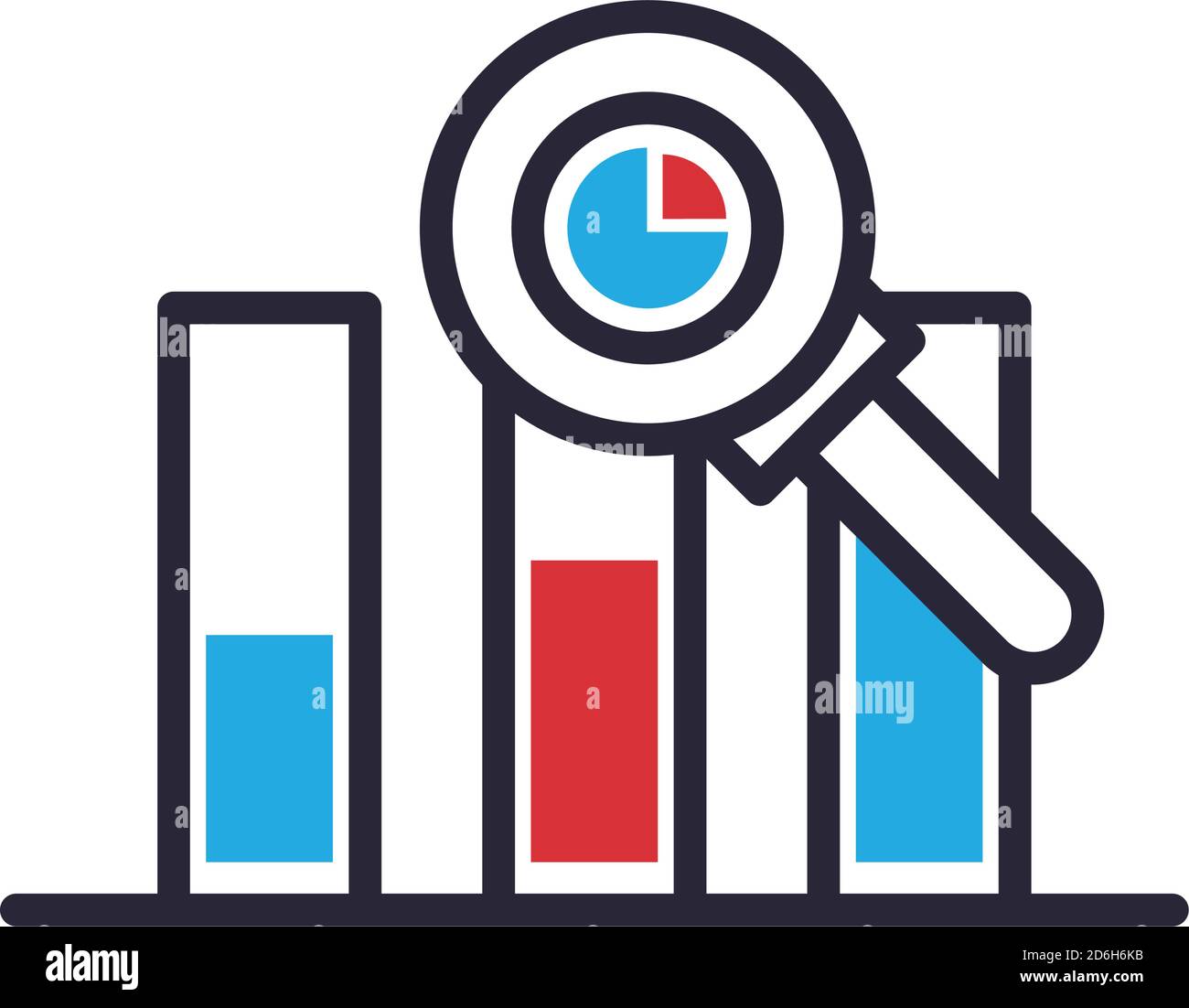 lupe analyse Stock Illustration