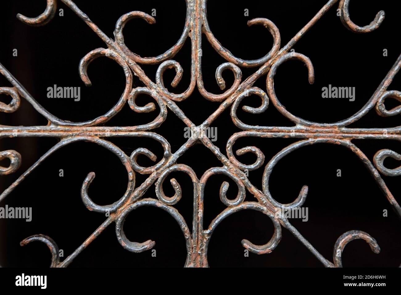 Old wrought ironwork in Greyfriars Kirkyard, Edinburgh, Scotland. Stock Photo