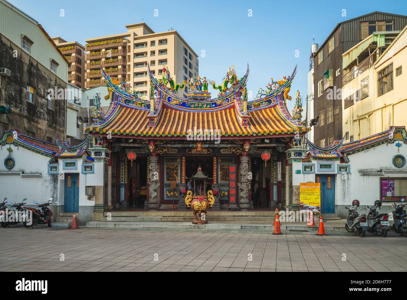 October 16, 2020: Taiwanfu Cheng Huang City God Temple in tainan, taiwan. It is a Taoist temple dedicated to City God Cheng Huang, who acts as a prose Stock Photo