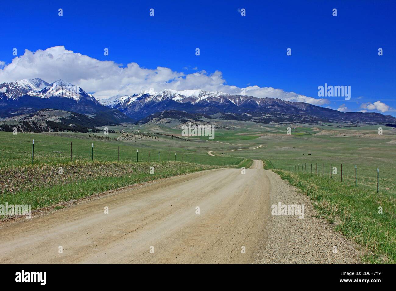 Big Timber Canyon road, Montana Stock Photo Alamy