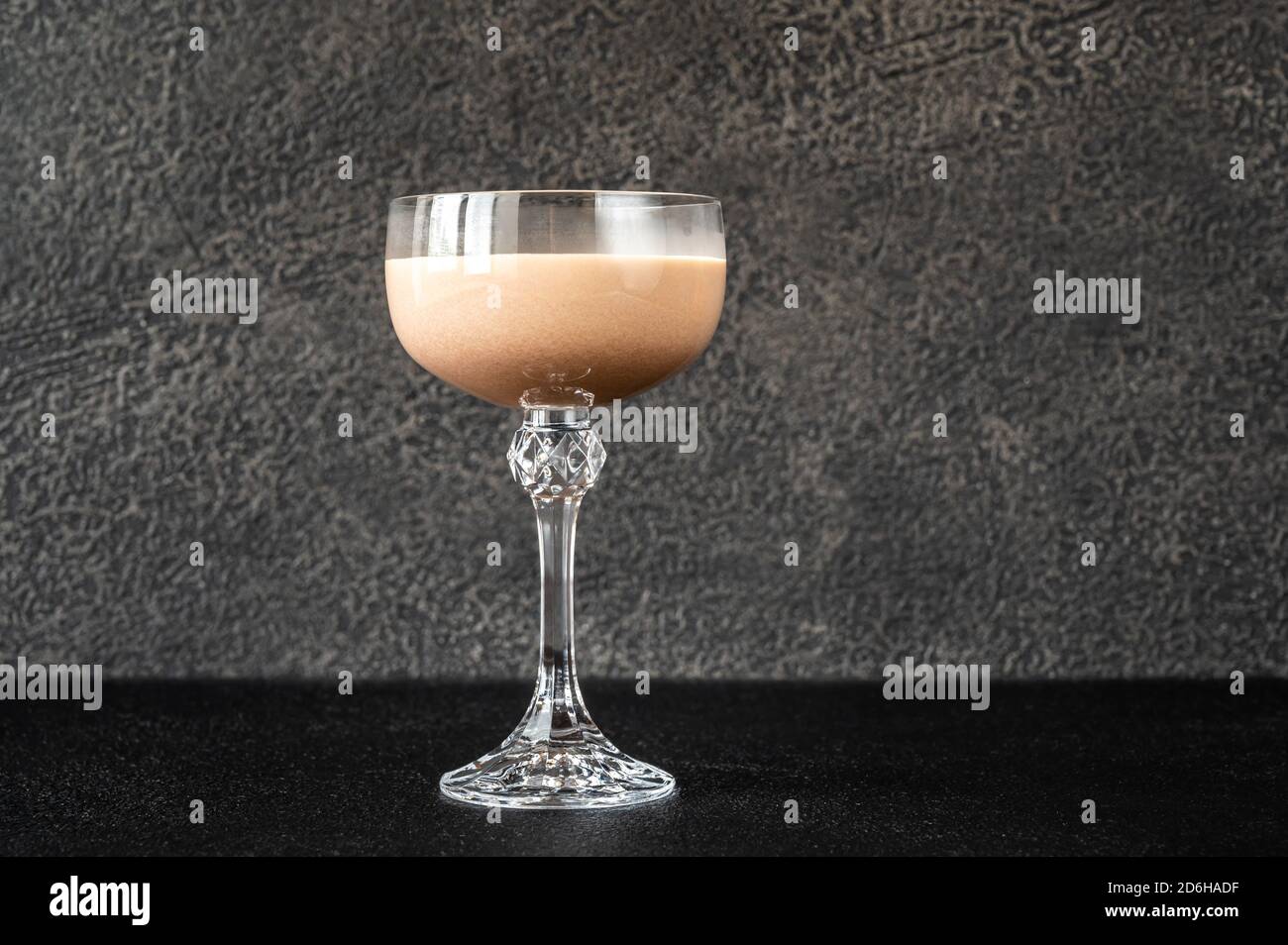 Alexander cocktail made of cognac, cream and creme de cacao Stock Photo ...