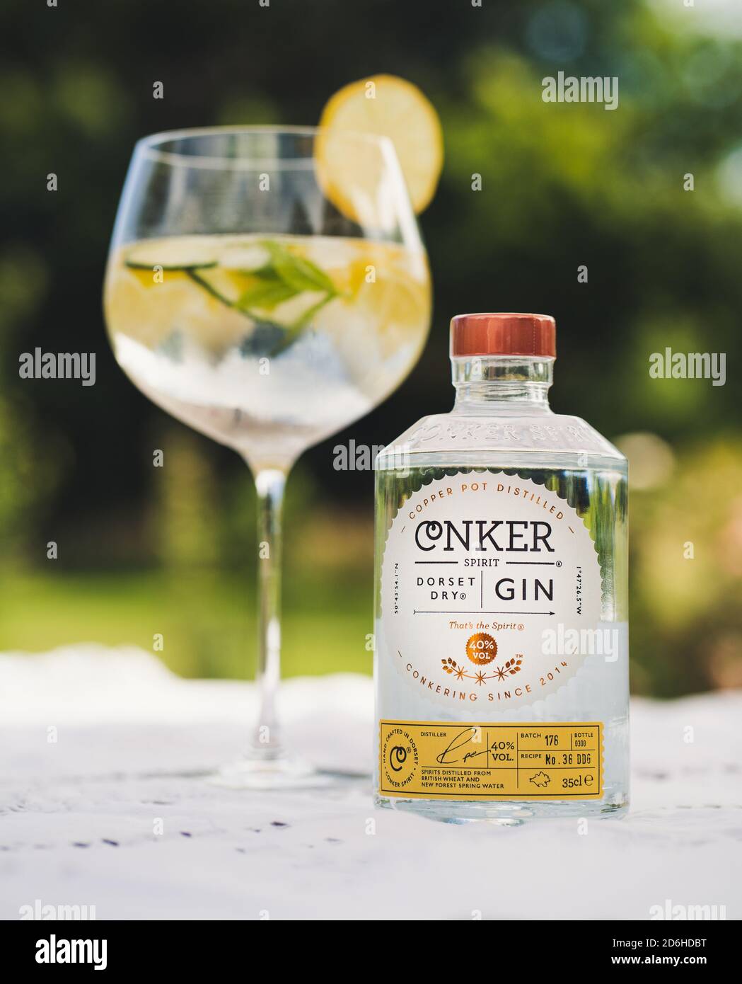 Conker Spirit Dorset Dry Gin Stock Photo