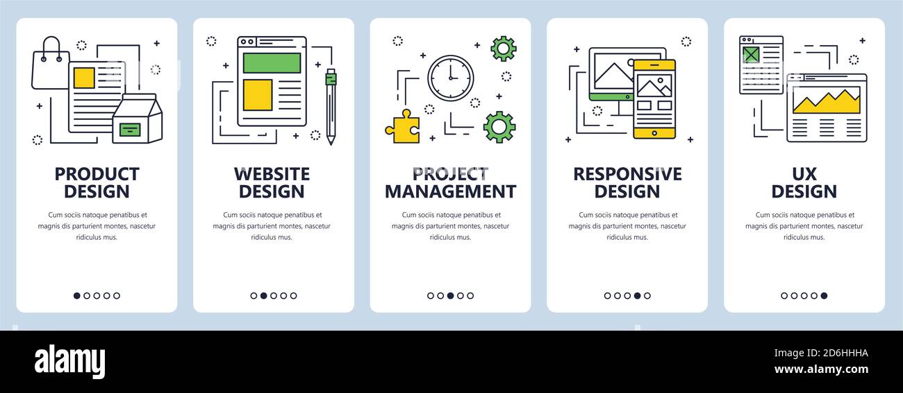 Vector modern thin line product design concept banners Stock Vector ...