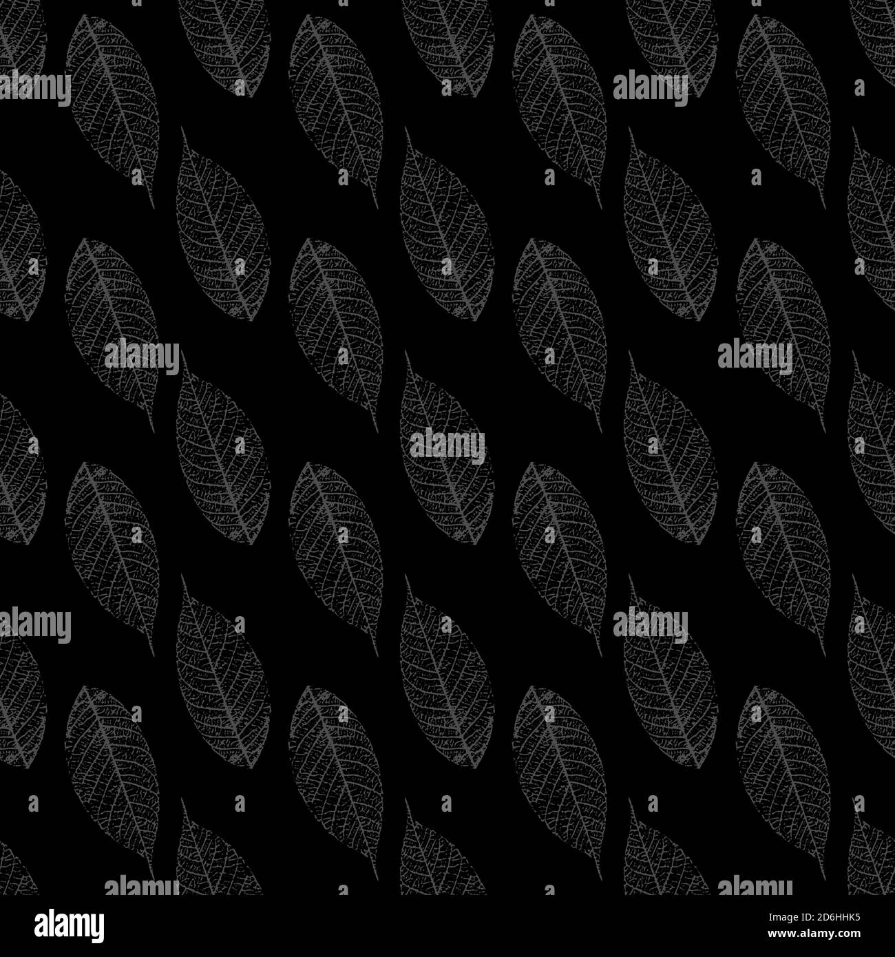 seamless pattern with stylized skeletonized gray Leaves . Vector Stock ...