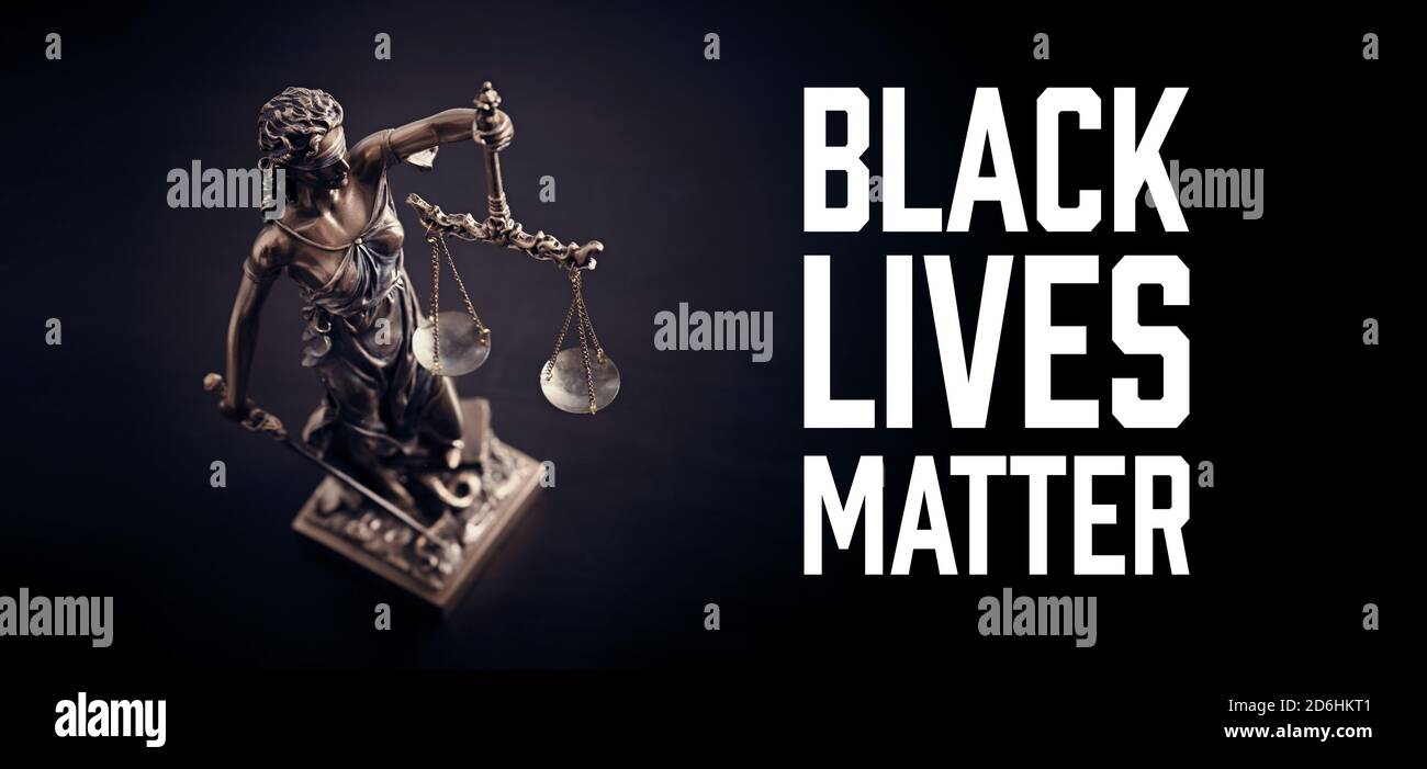 Black Lives Matter movement. Human rights legal concept Stock Photo