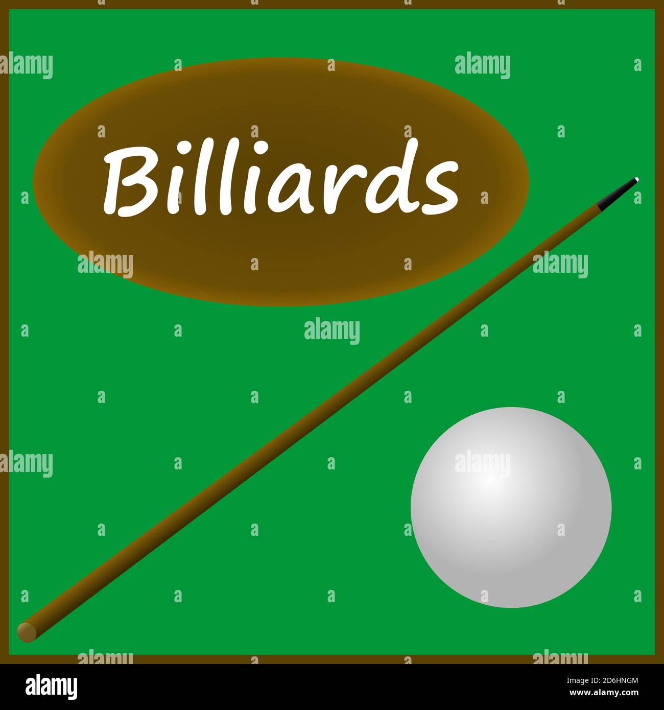 Billiards painting Stock Vector Images - Alamy