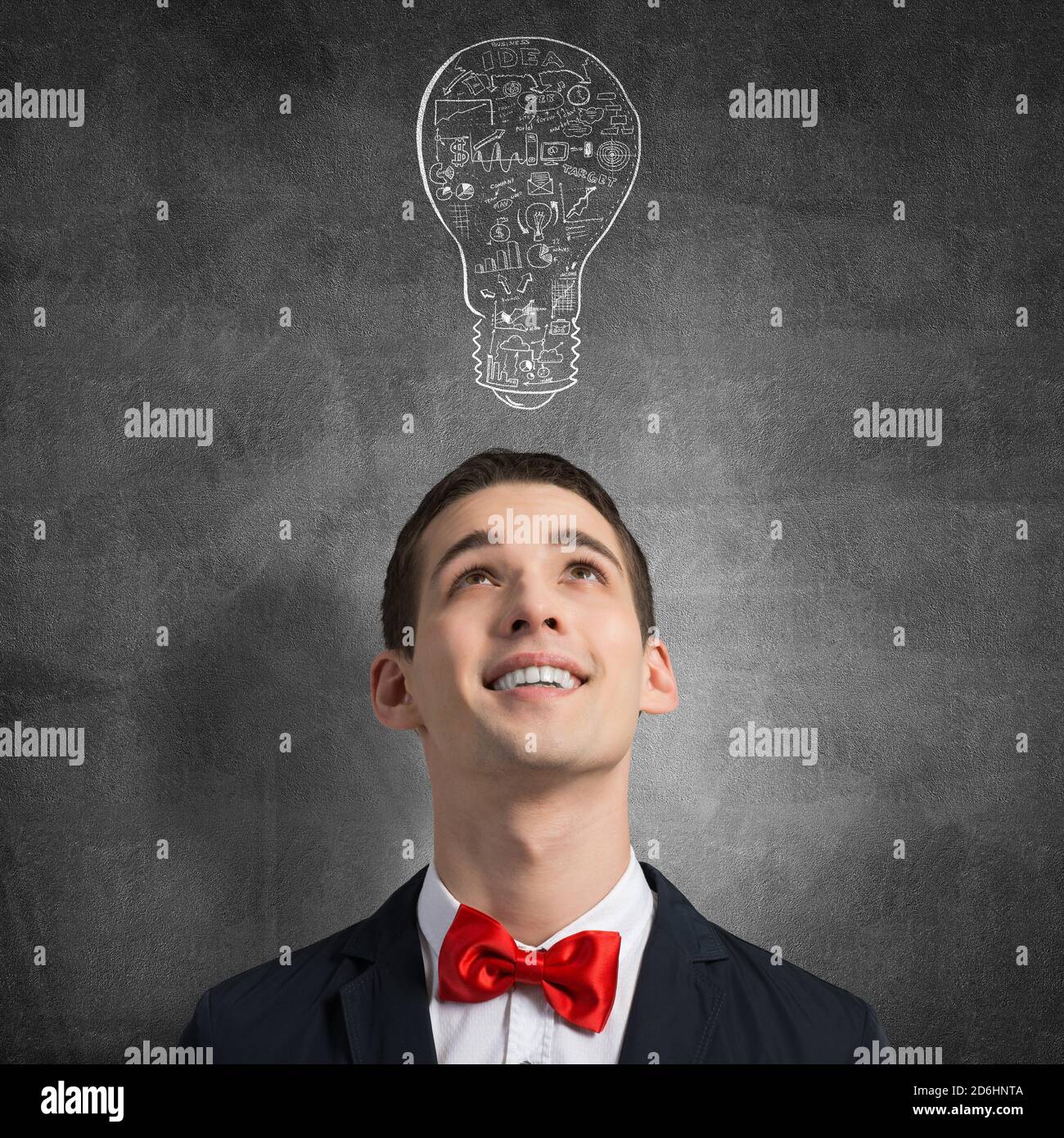Creative ideas in head Stock Photo Alamy