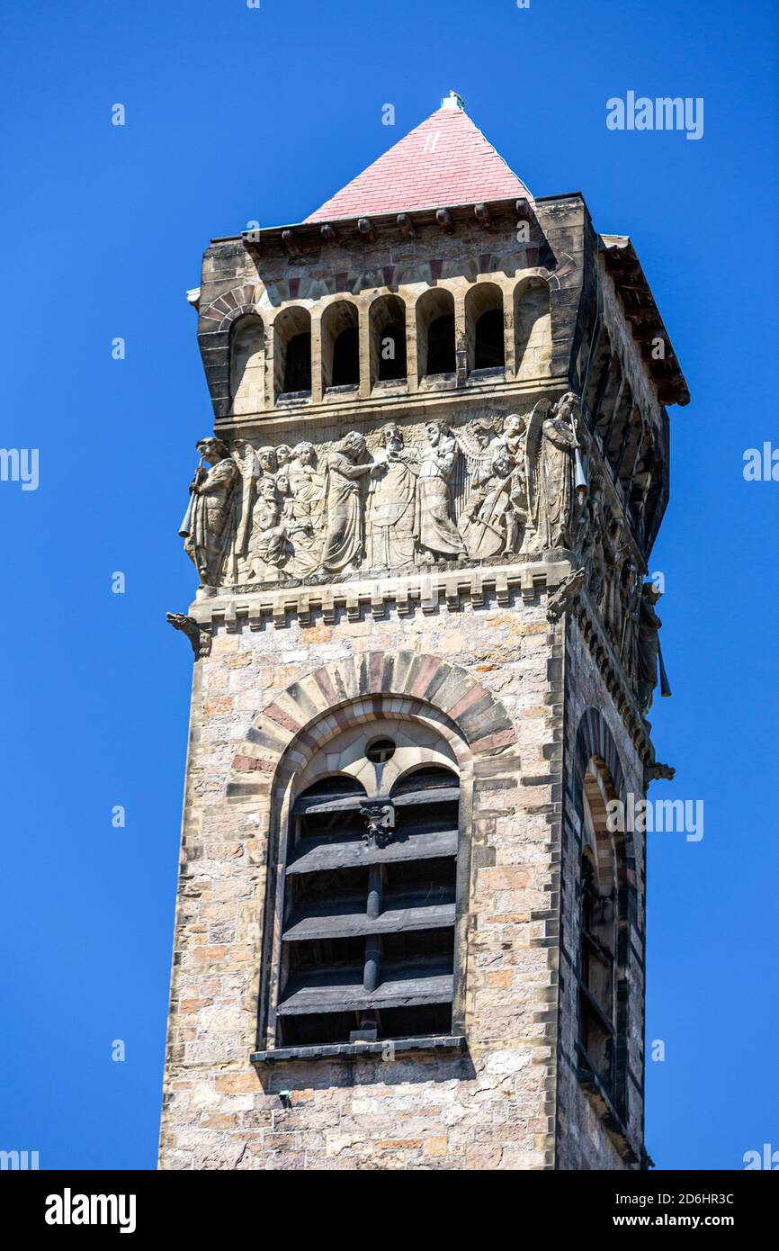 Tower bell of First Baptist Church of Boston, Boston, Massachusetts, USA Stock Photo