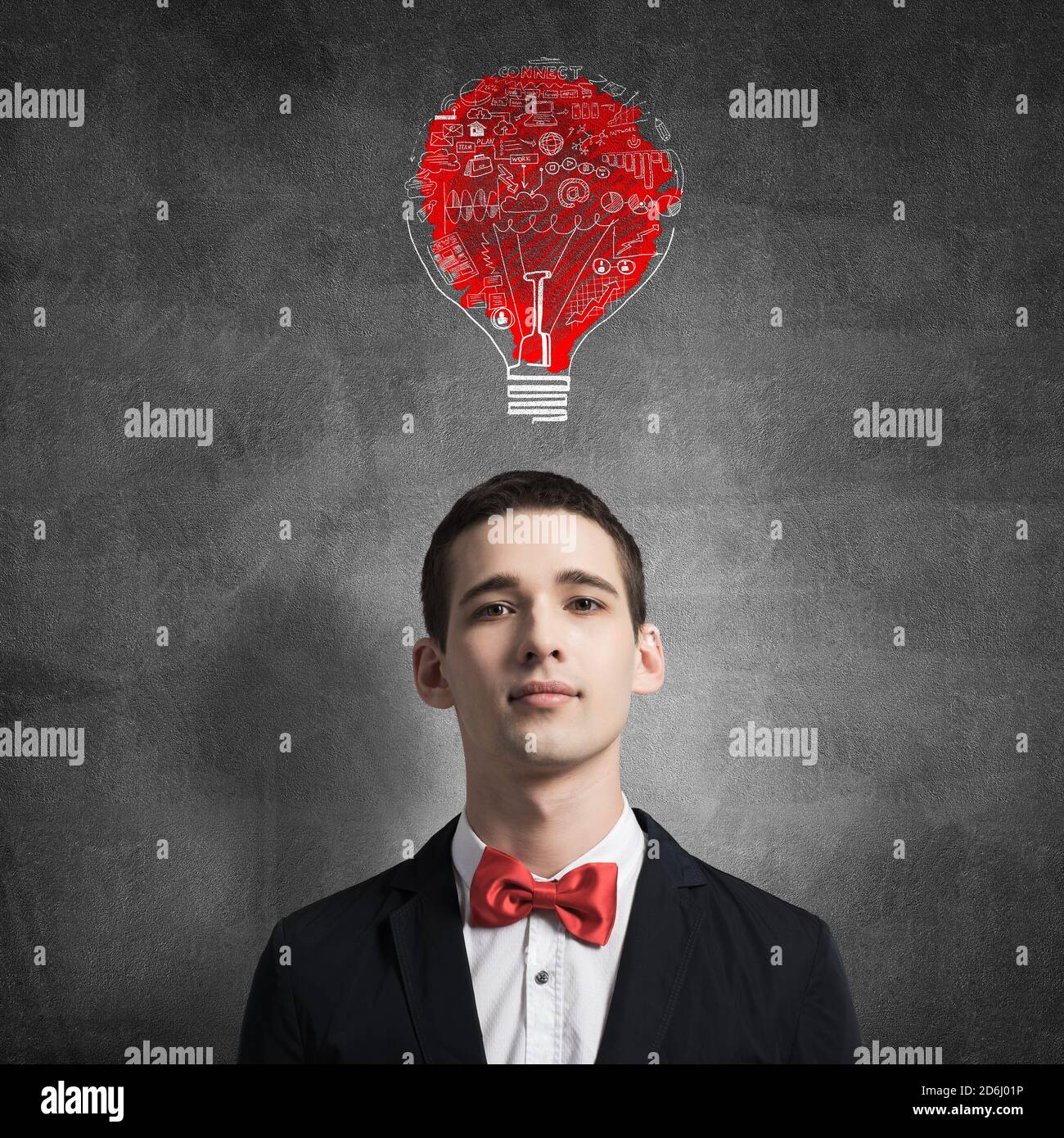 Creative ideas in head Stock Photo Alamy