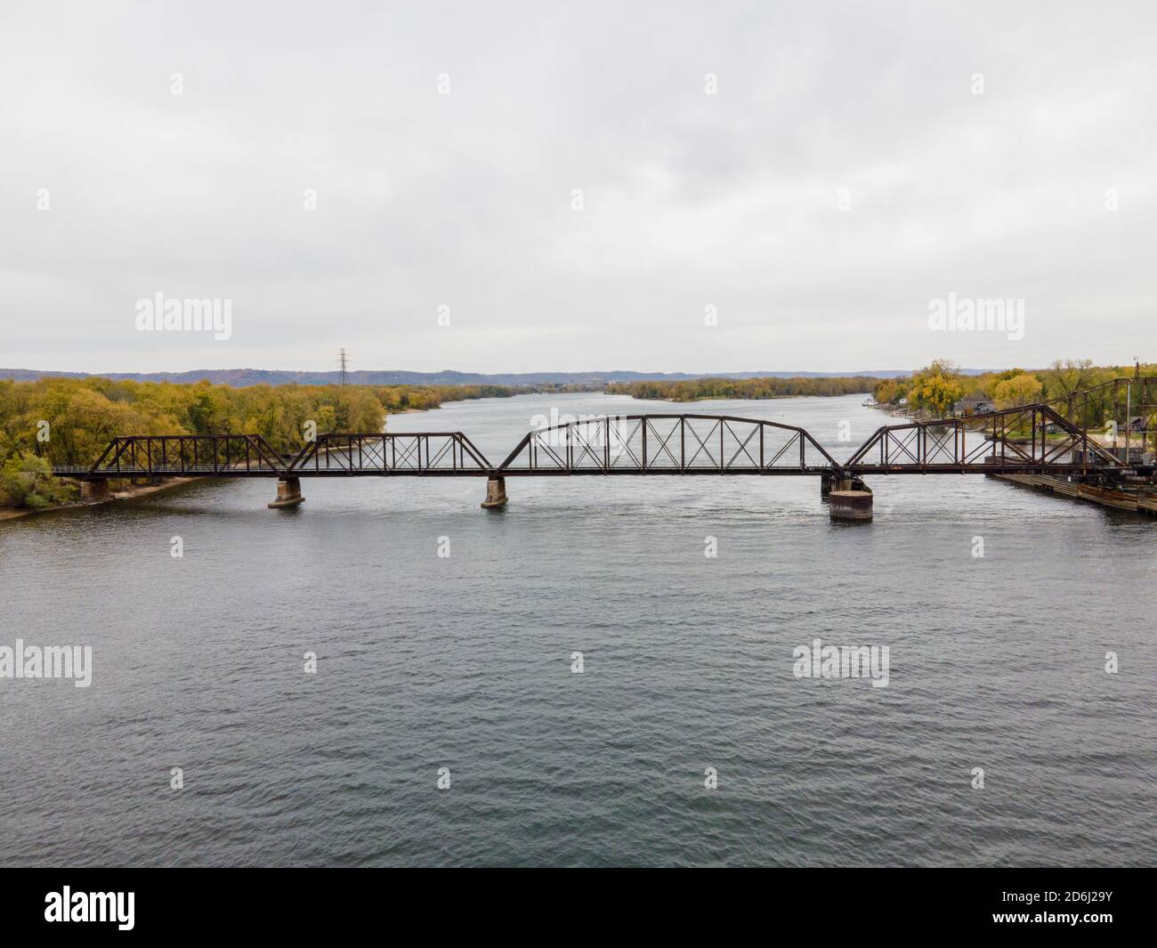 Mississippi river wisconsin aerial hi-res stock photography and images ...