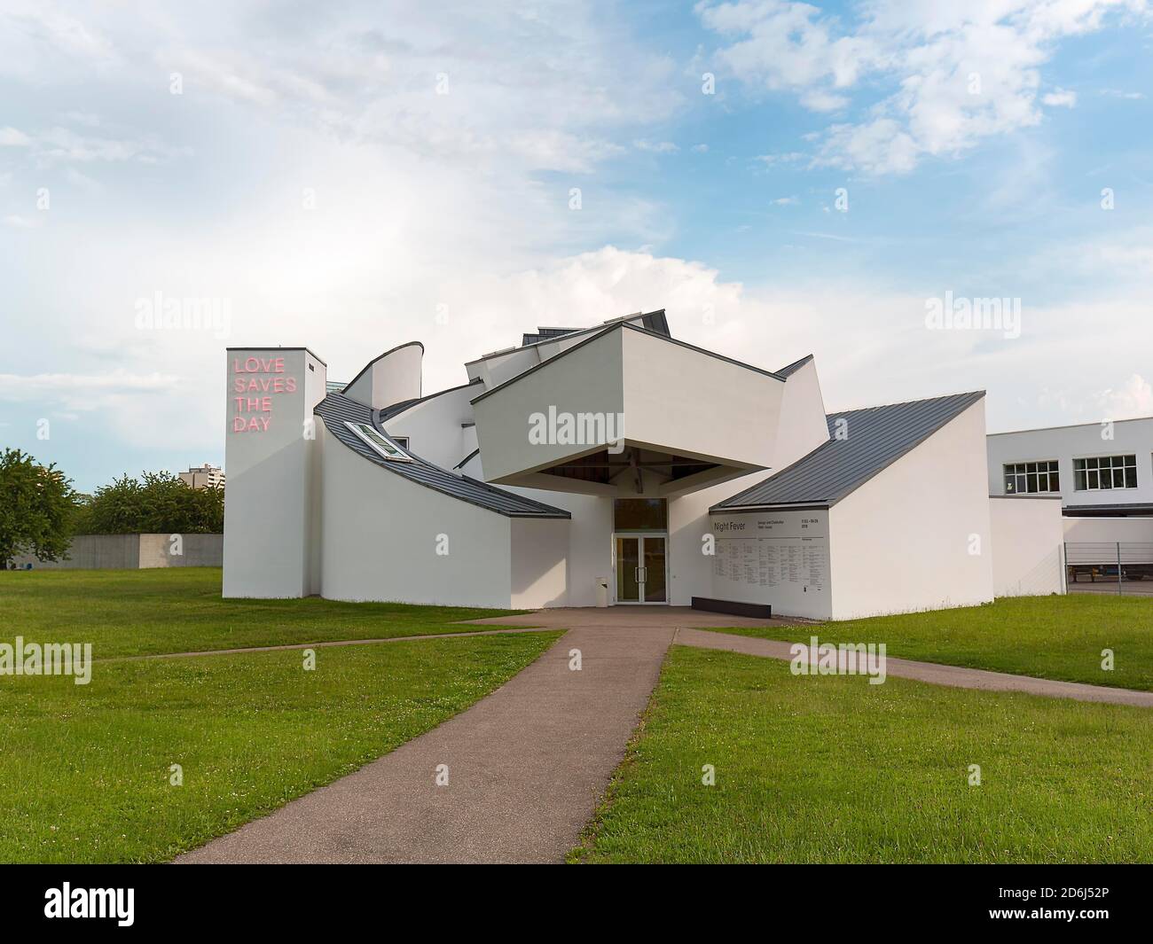 Modern Building Of Towers, Ramps And Cubes, Vitra Design Museum ...