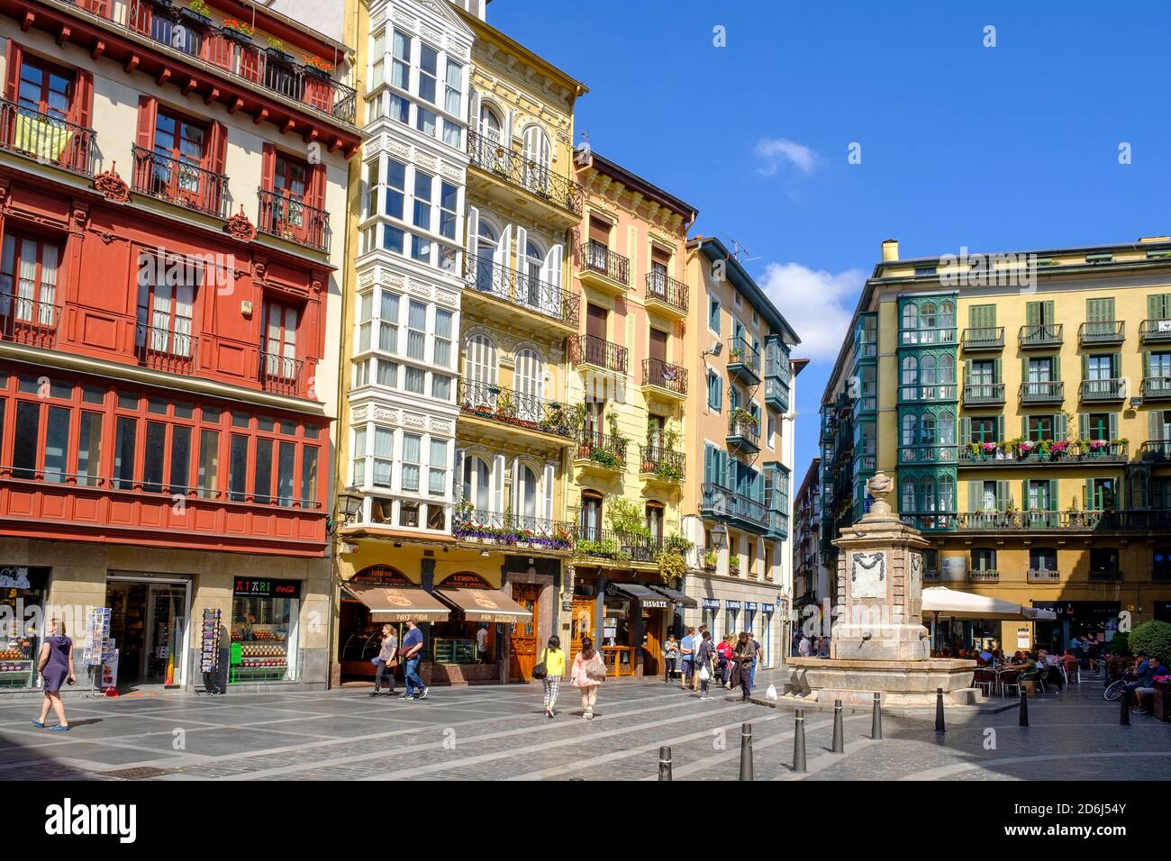 Plaza Done Jakue Plazatxoa, at the Cathedral, Bilbao, Basque Country, Spain Stock Photo