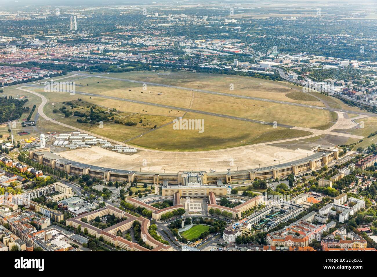 Berlin Tempelhof Airport terminal, Berlin, Germany Stock Photo