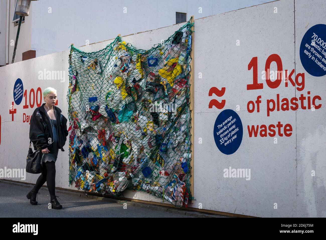 3D sign showing 10 kilogram of plastic waste Stock Photo - Alamy