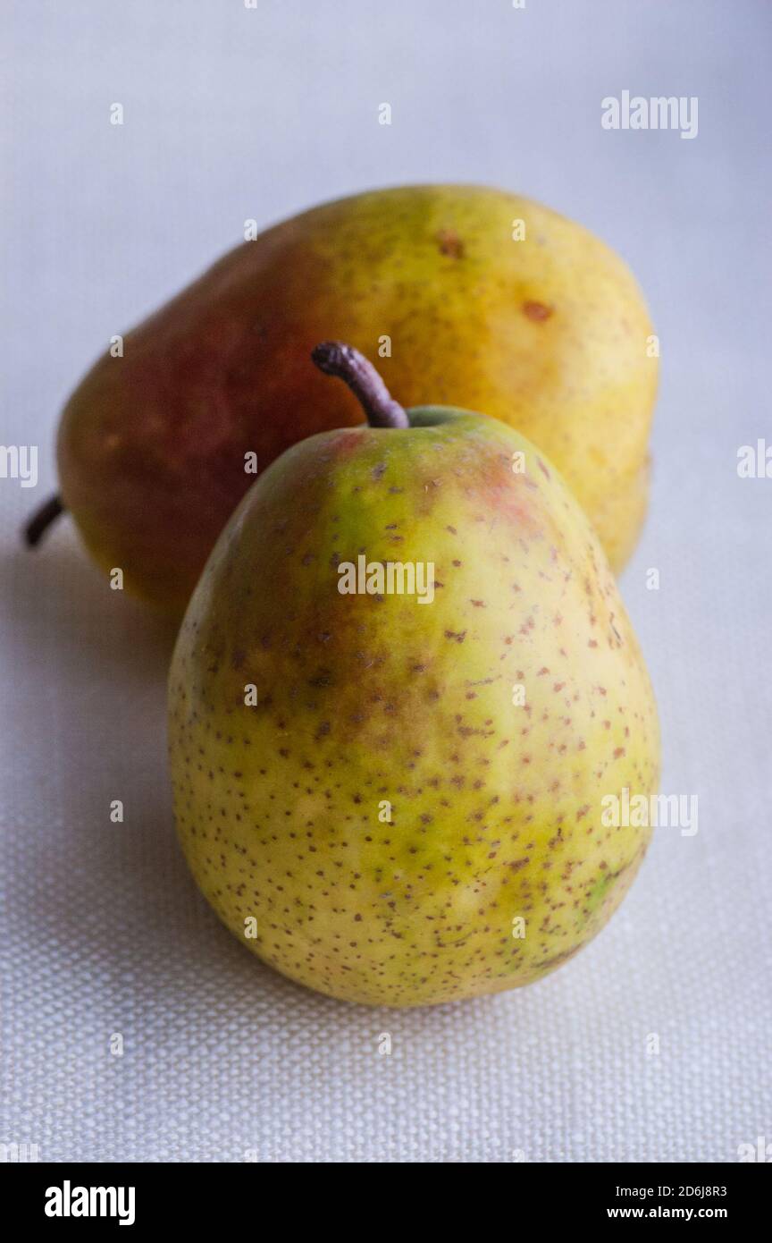 Two pears. Organic fruit. Two pears, fruits and vitamins Stock Photo ...