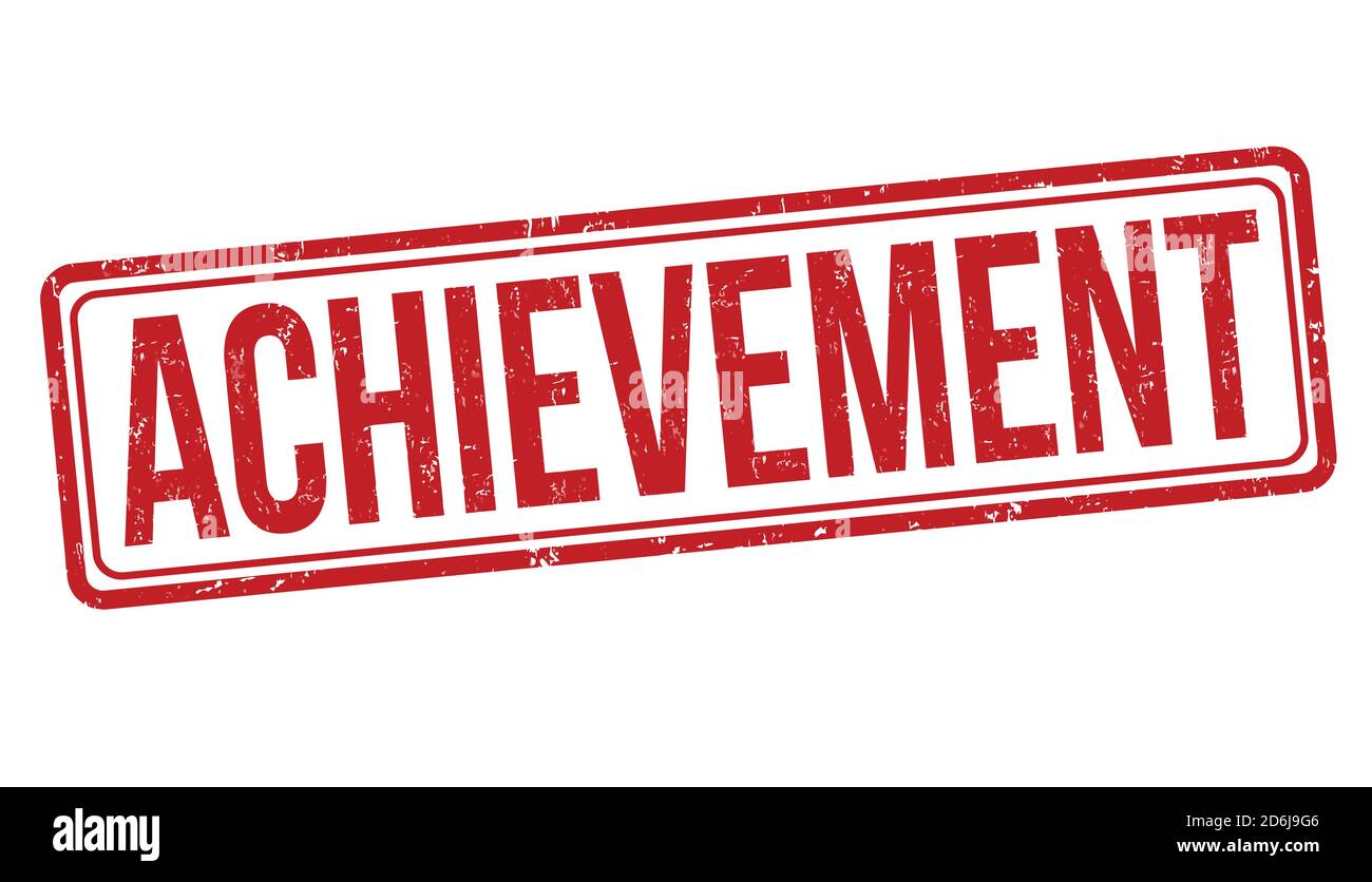 Achievement grunge rubber stamp on white background, vector