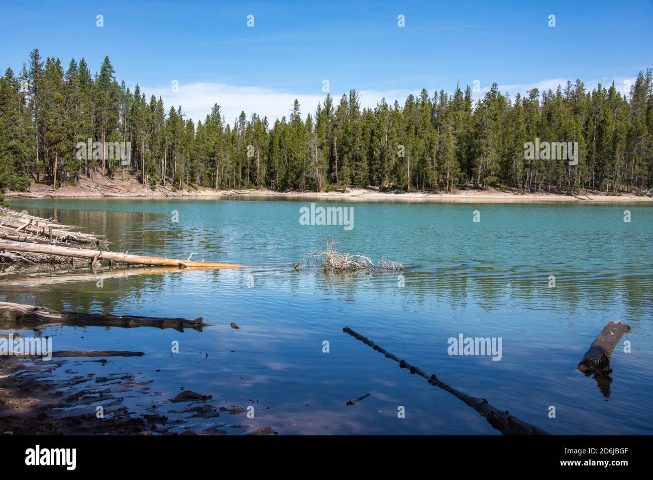 Beautiful sceneries at the Yellowstone National Park, Wyoming, USA Stock Photo