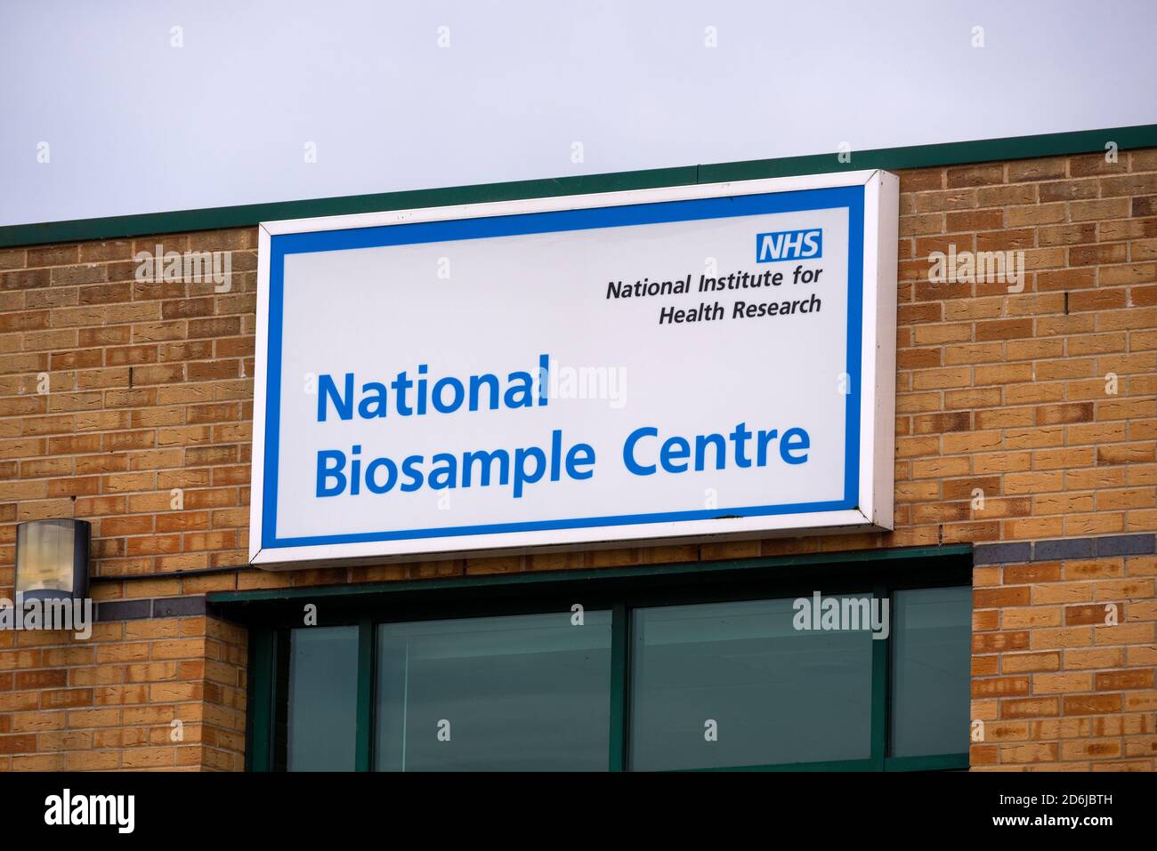 UK Biocentre Milton Keynes COVID-19 testing lab. This is one of 7 Lighthouse Labs in the UK that analyses very large numbers of COVID-19 test swabs from all over the UK. The building originally opened as the National Biosample Centre in 2015 at a cost of £24m to undertake research into conditions such as diabetes and dementia, and could store millions of biological samples at very low temperatures. Recently virologist Dr Julian Harris made claims of safety breaches and insufficient training at the Milton Keynes lab that prompted press articles and involved the HSE. Credit: Stephen Bell/Alamy. Stock Photo