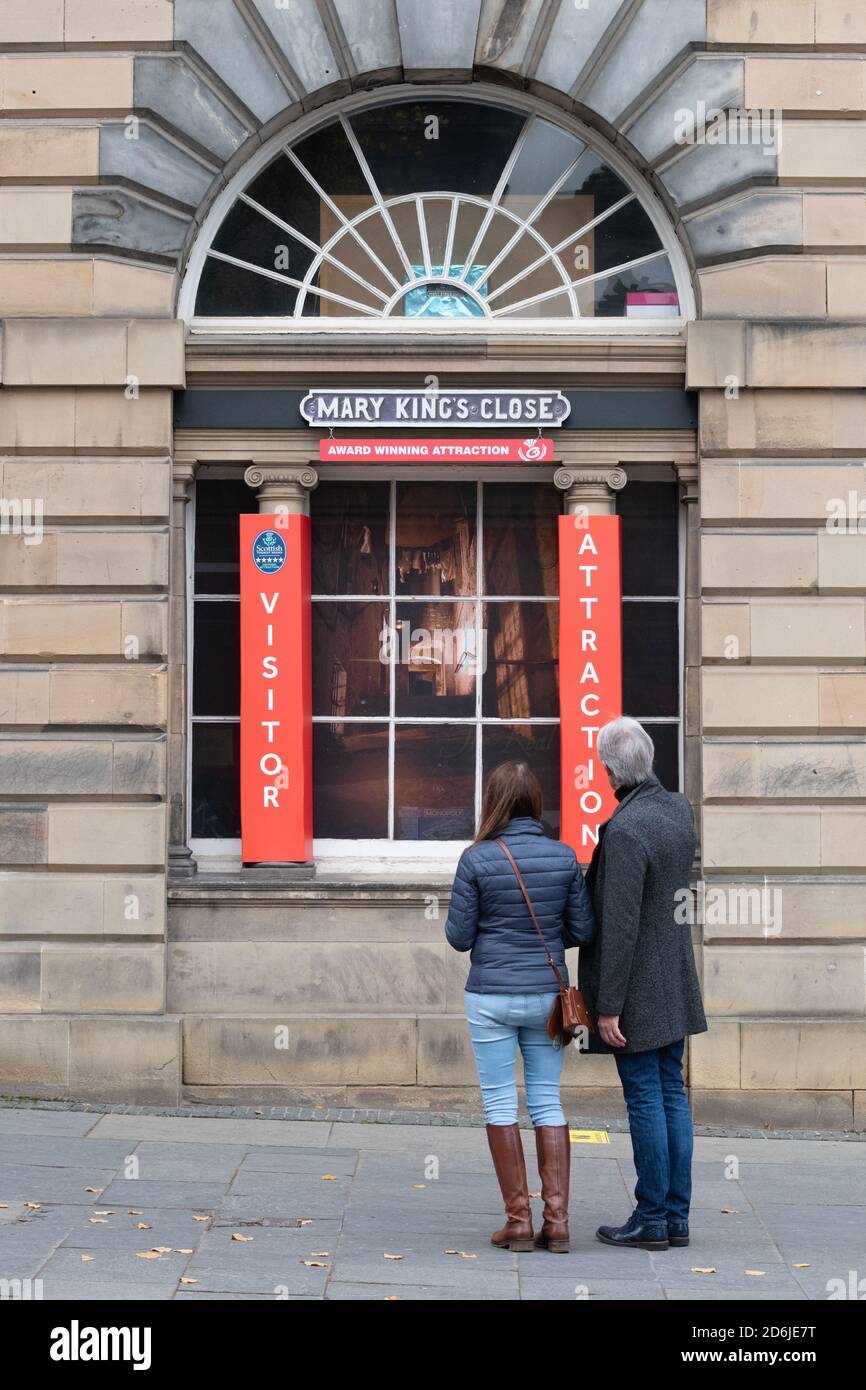 Mary King's Close tourist attraction, Edinburgh, Scotland, UK Stock Photo