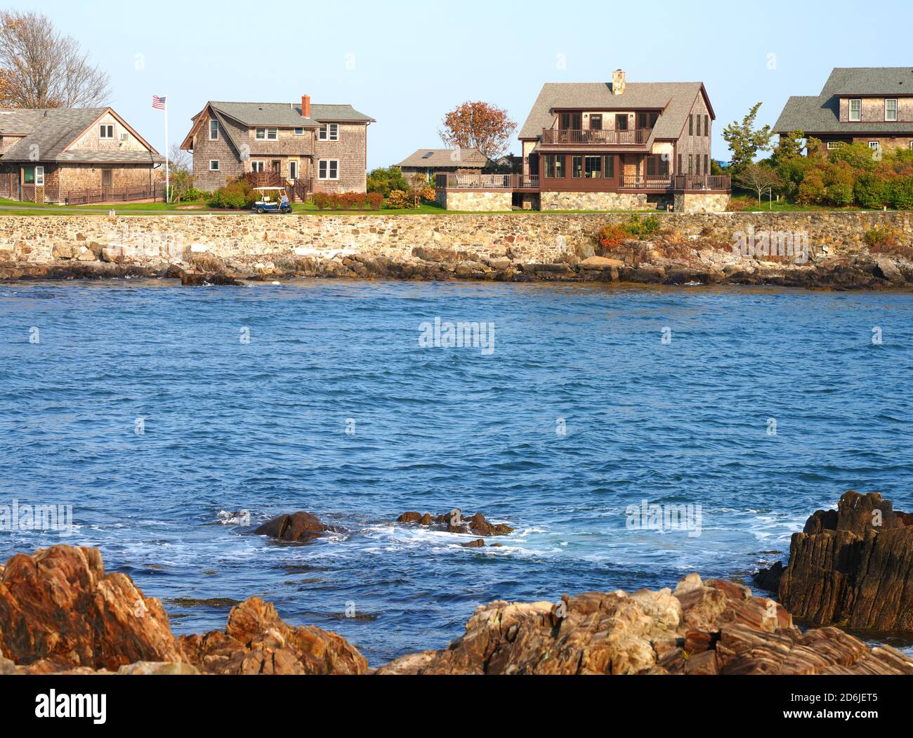 KENNEBUNKPORT, ME 10 OCT 2020 View of the Bush family compound at