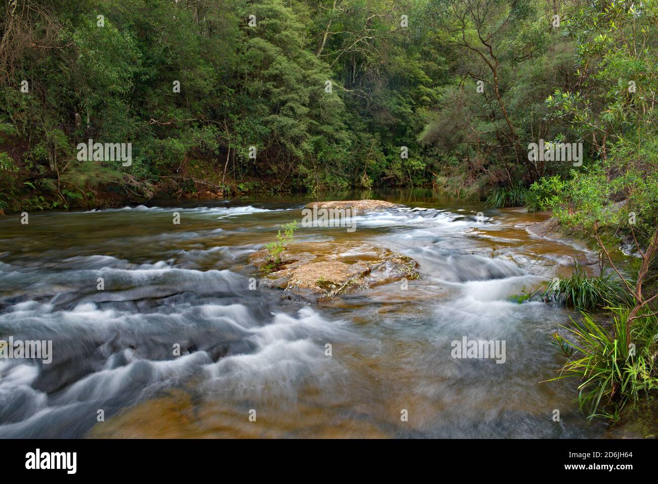 Rapids on the Kangaroo River at Belmore Falls, NSW, Australia Stock Photo