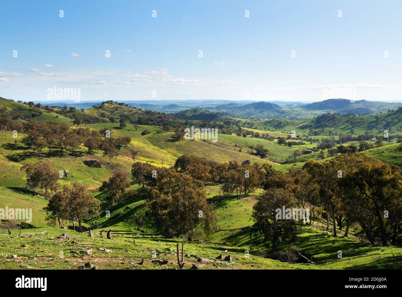 A scenic view between Wyangala and Cowra, in New South Wales, Australia Stock Photo