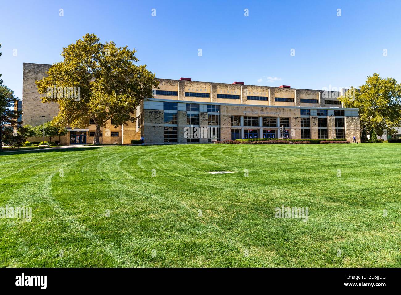 Lawrence, Kansas, USA October 1, 2020 Historic Allen Field house on