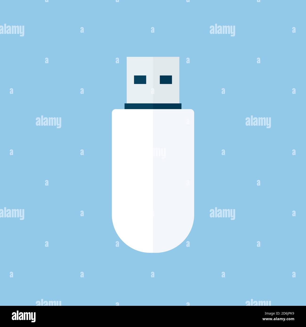 Usb Flash Drive Icon Modern Minimal Flat Design Style Usb Stick Vector Illustration Stock Vector Image Art Alamy