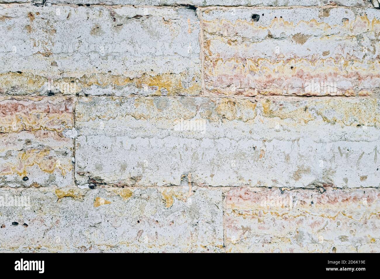 Pink unusual structural plaster . Design element of an old building exteriour. Stock Photo