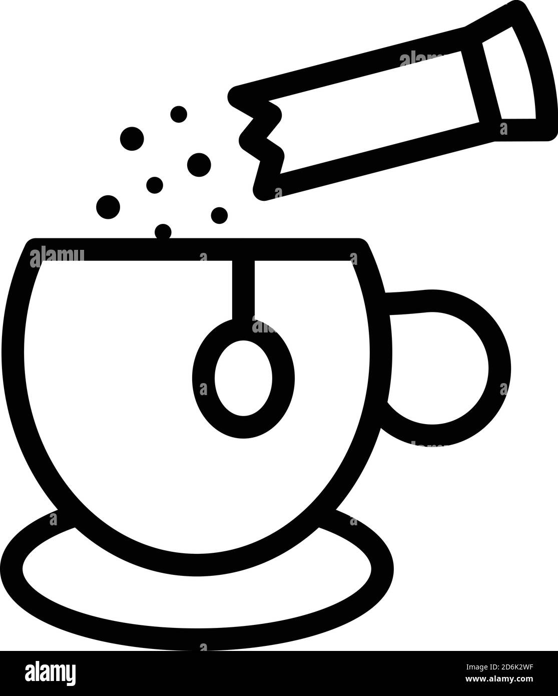Cinnamon stick tea black cup tea Black and White Stock Photos & Images ...