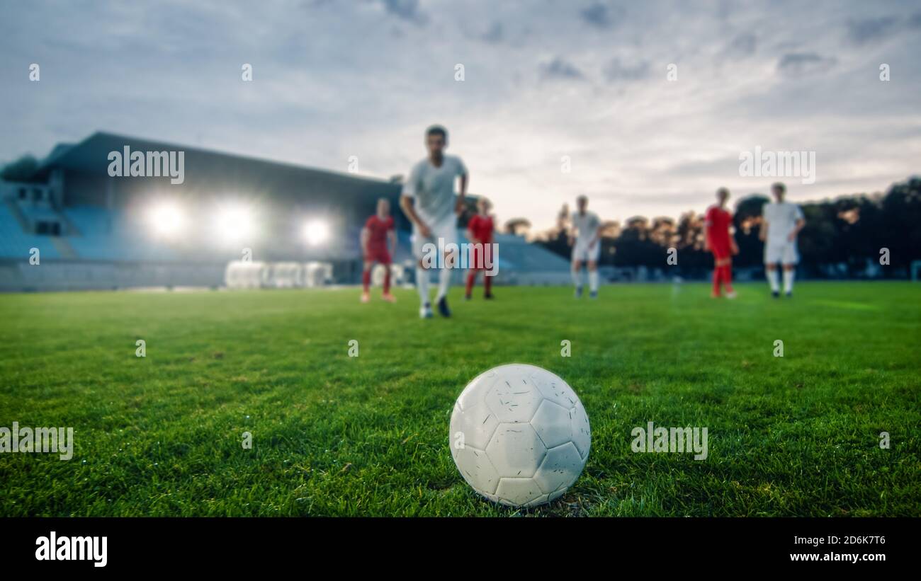 Football match stadium team members hi-res stock photography and images -  Alamy