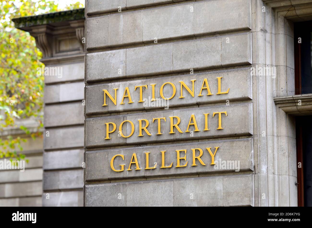 London, England, UK. National Portrait Gallery on St Martin's Place Stock Photo