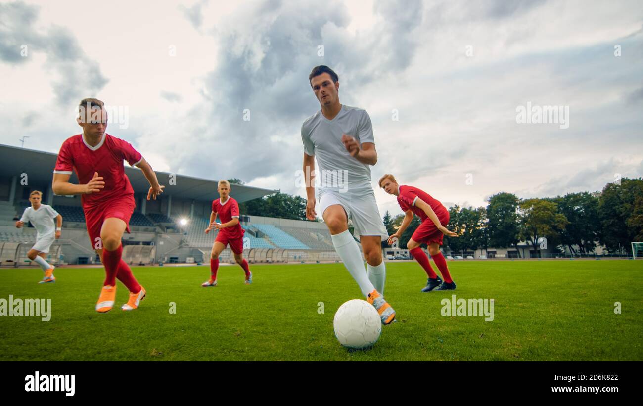 Soccer Player Happy Scoring A Goal Stock Photo - Download Image Now -  Soccer, Athlete, Soccer Player - iStock