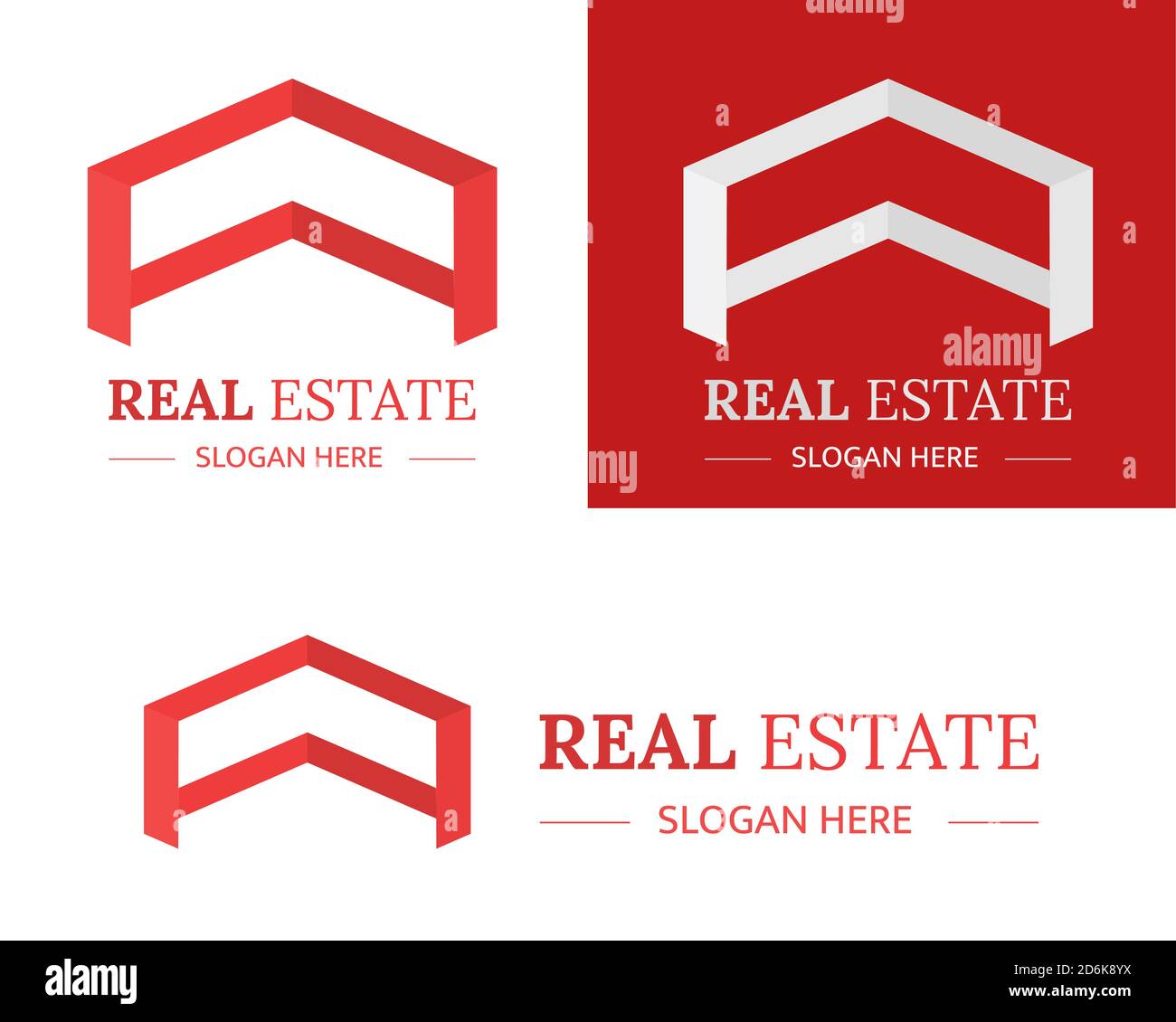 Illustration vector design of real estate logo template for business or company Stock Vector