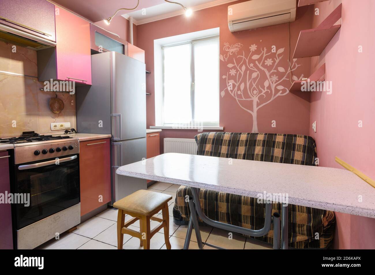 Kitchen Table And Sofa In The Interior Of The Kitchen Stock Photo Alamy