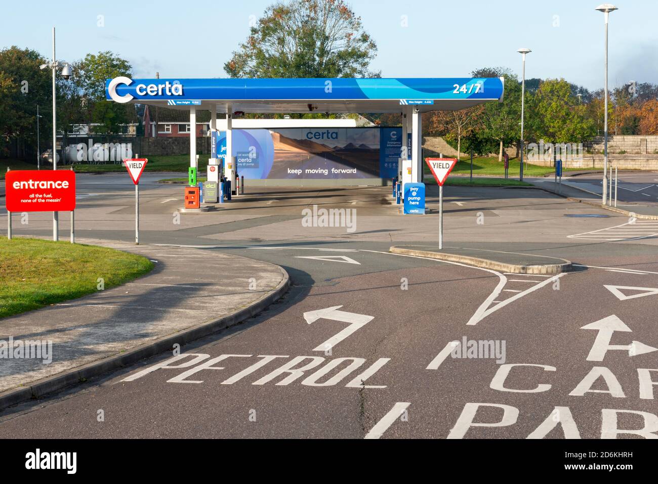 Certa filling station by DCC Plc or gas station or petrol station pay at pump fourcourt new network at DeerPark in Killarney, County Kerry, Ireland Stock Photo