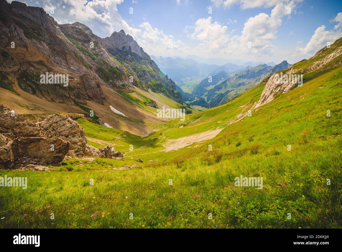 Mountains in Appenzeller Alps, Swiss Alps Stock Photo - Alamy