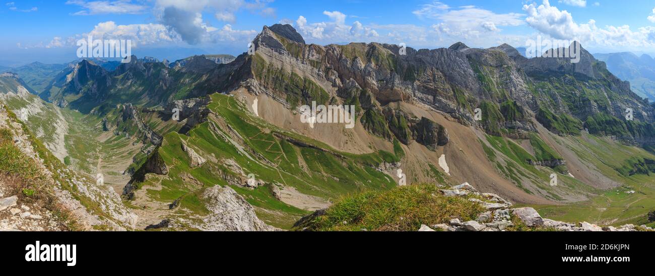 Mountains in Appenzeller Alps, Swiss Alps Stock Photo - Alamy