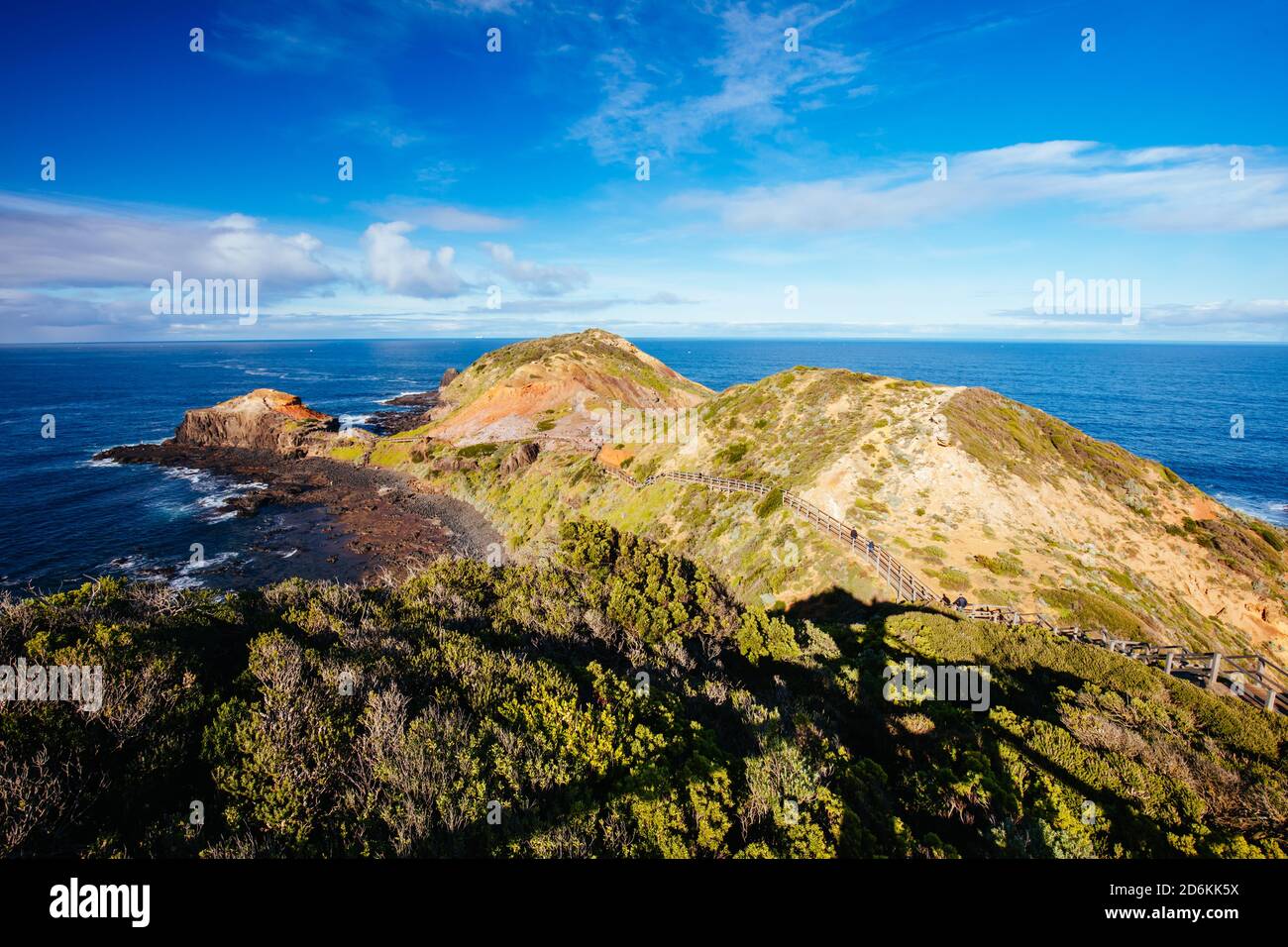 Cape Schanck Boardwalk in Australia Stock Photo