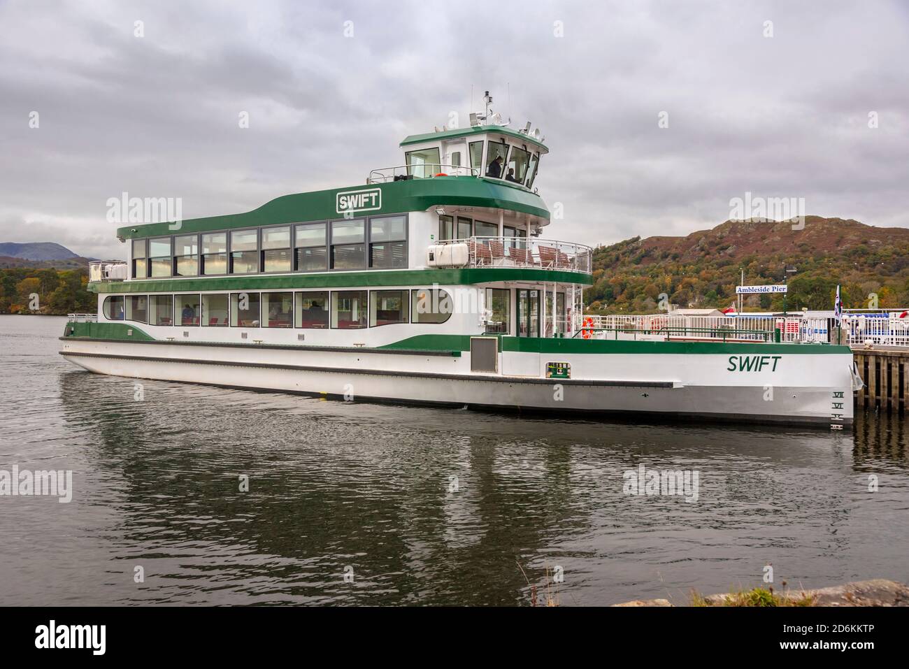 Windermere Lake Cruises’ brandnew 300seat boat, MV Swift. at