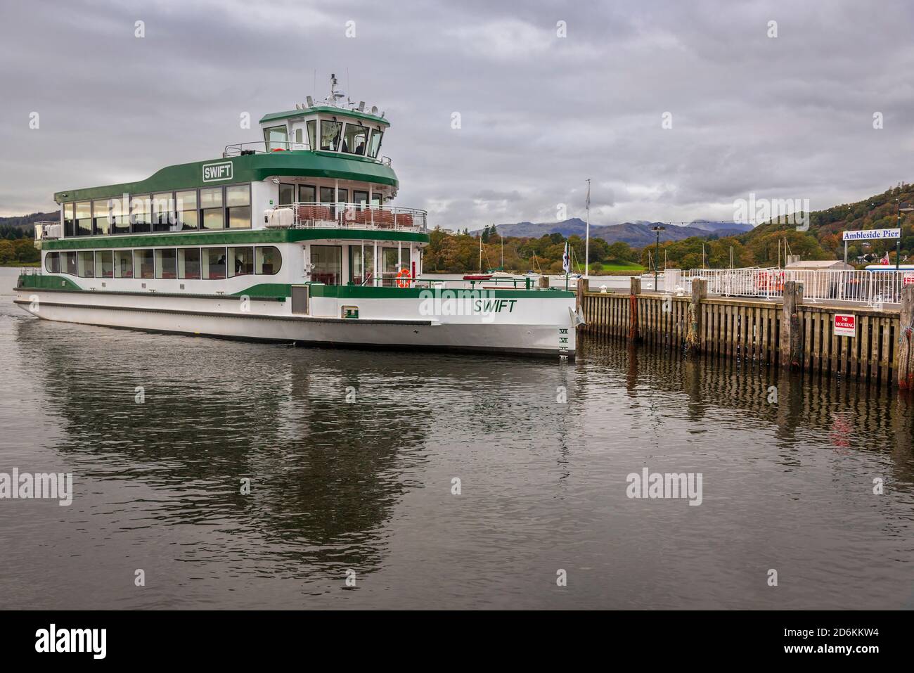Windermere Lake Cruises’ brandnew 300seat boat, MV Swift. at