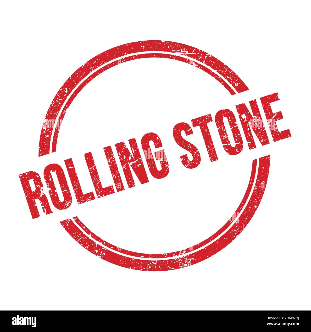 Rolling Stone Text Written On Red Grungy Vintage Round Stamp Stock Photo Alamy
