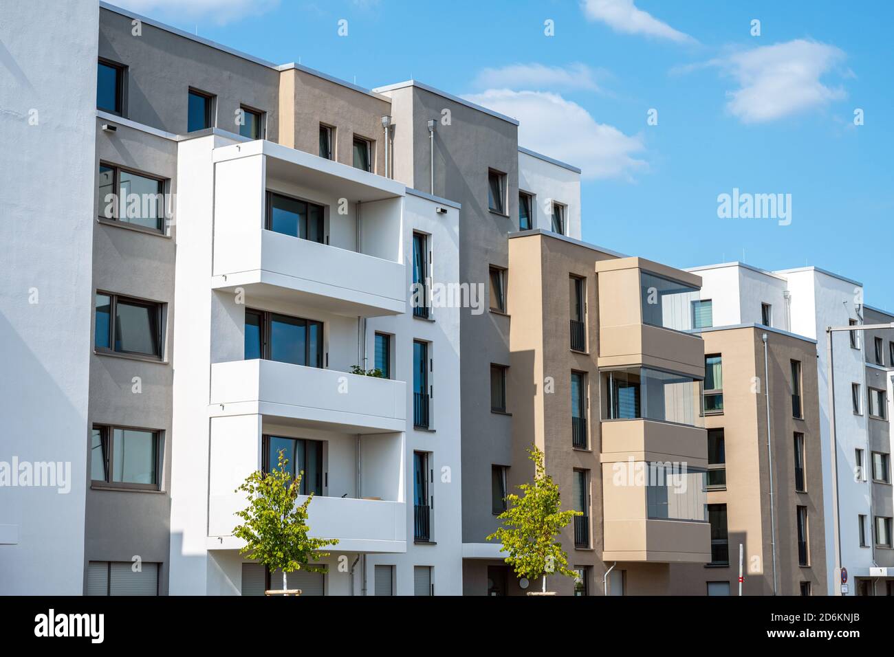 New residential building seen in Berlin, Germany Stock Photo