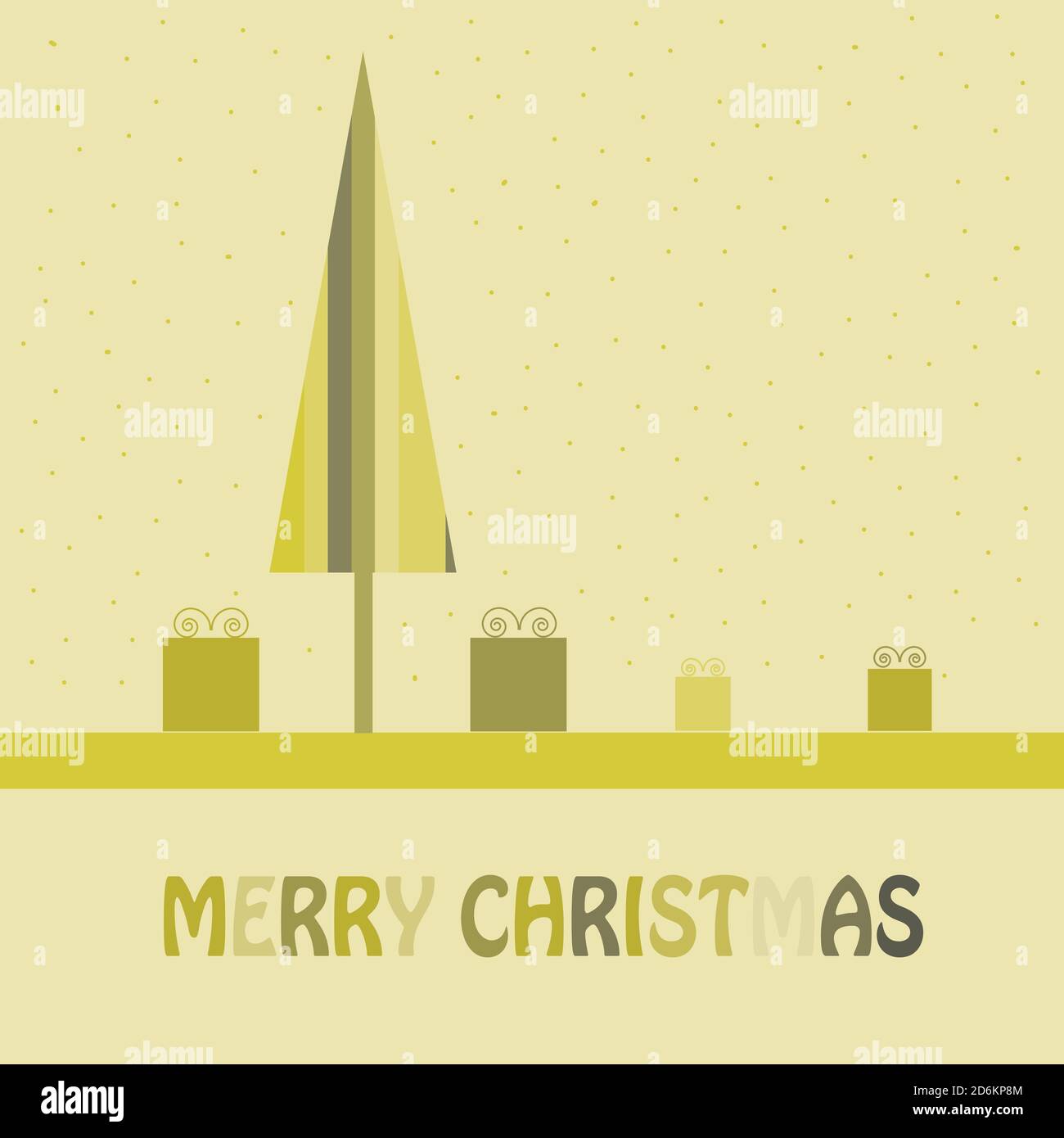 Christmas Tree Card Stock Vector Image & Art - Alamy
