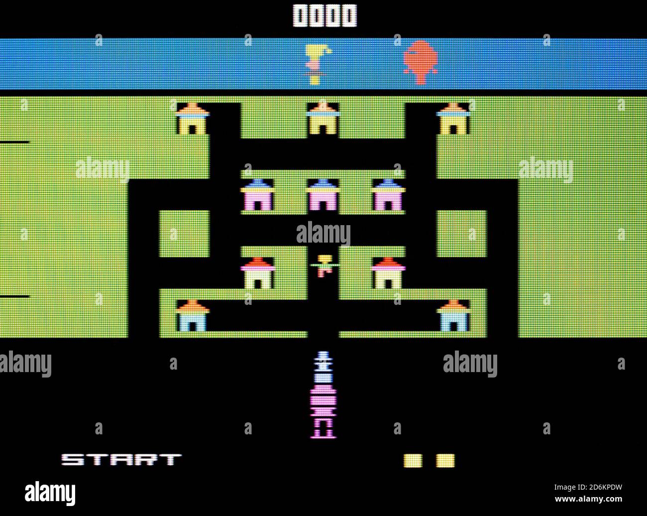 Blueprint - Atari 2600 VCS Videogame - Editorial use only Stock Photo