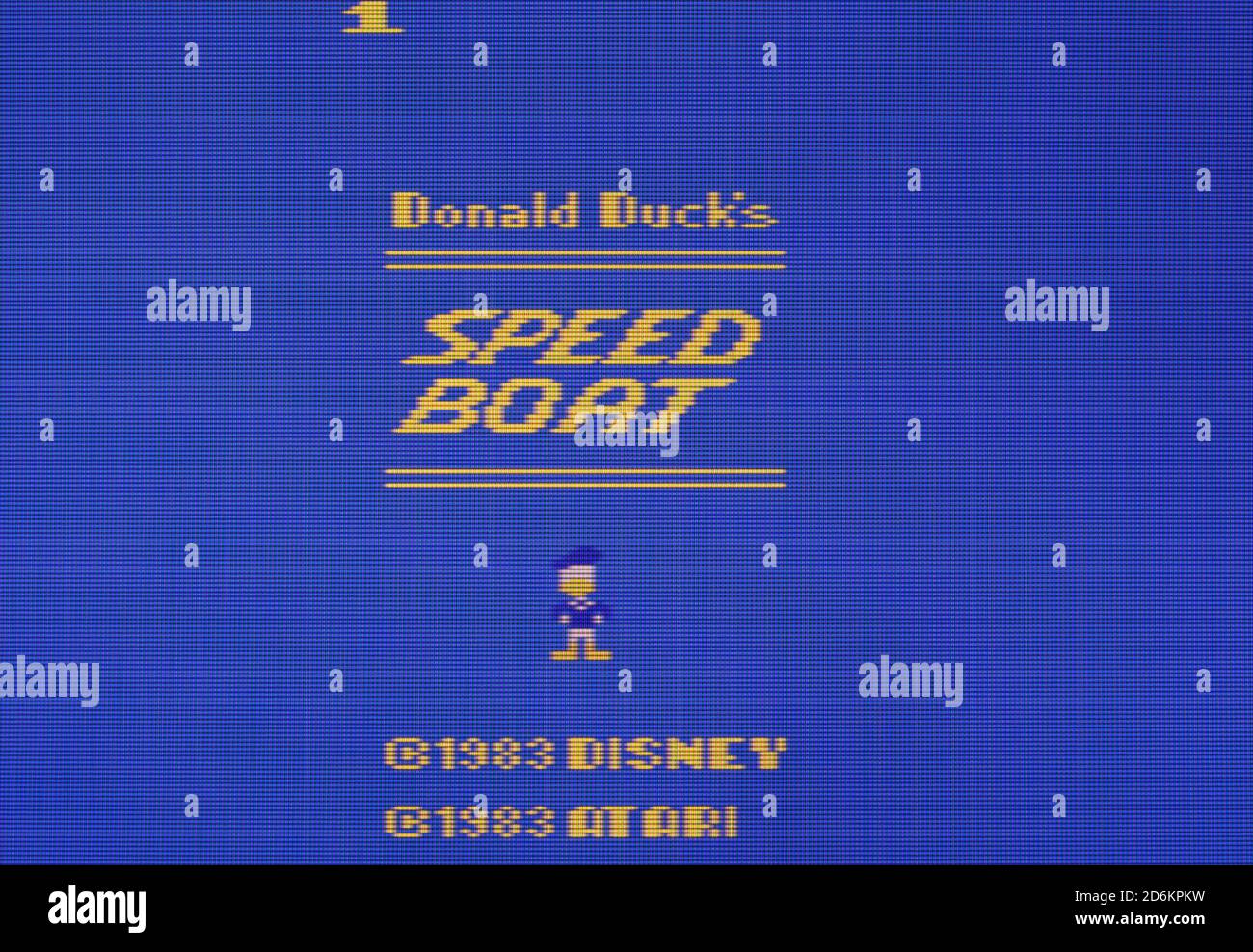 Donald Duck's Speedboat - Atari 2600 VCS Videogame - Editorial use only Stock Photo