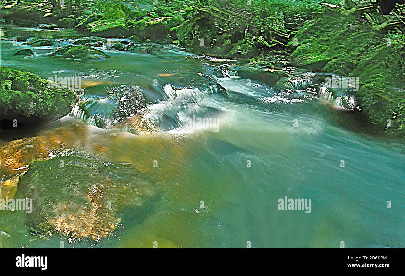 River Rapids Furry Water Stock Photo Alamy