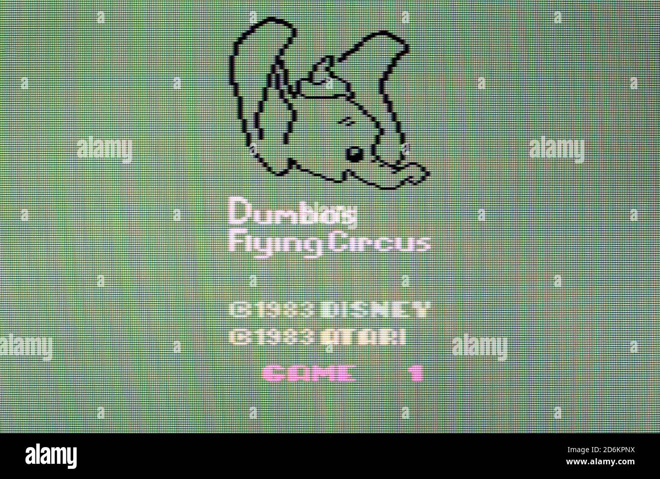 Dumbo's Flying Circus - Atari 2600 VCS Videogame - Editorial use only Stock Photo