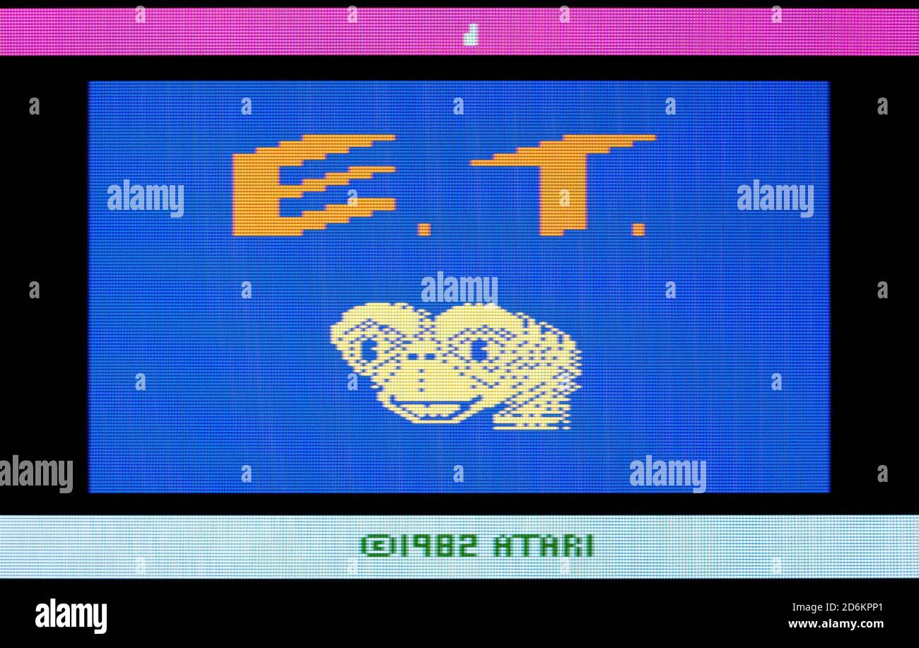 E.T. The Extra Terrestrial - Atari 2600 VCS Videogame - Editorial use only Stock Photo
